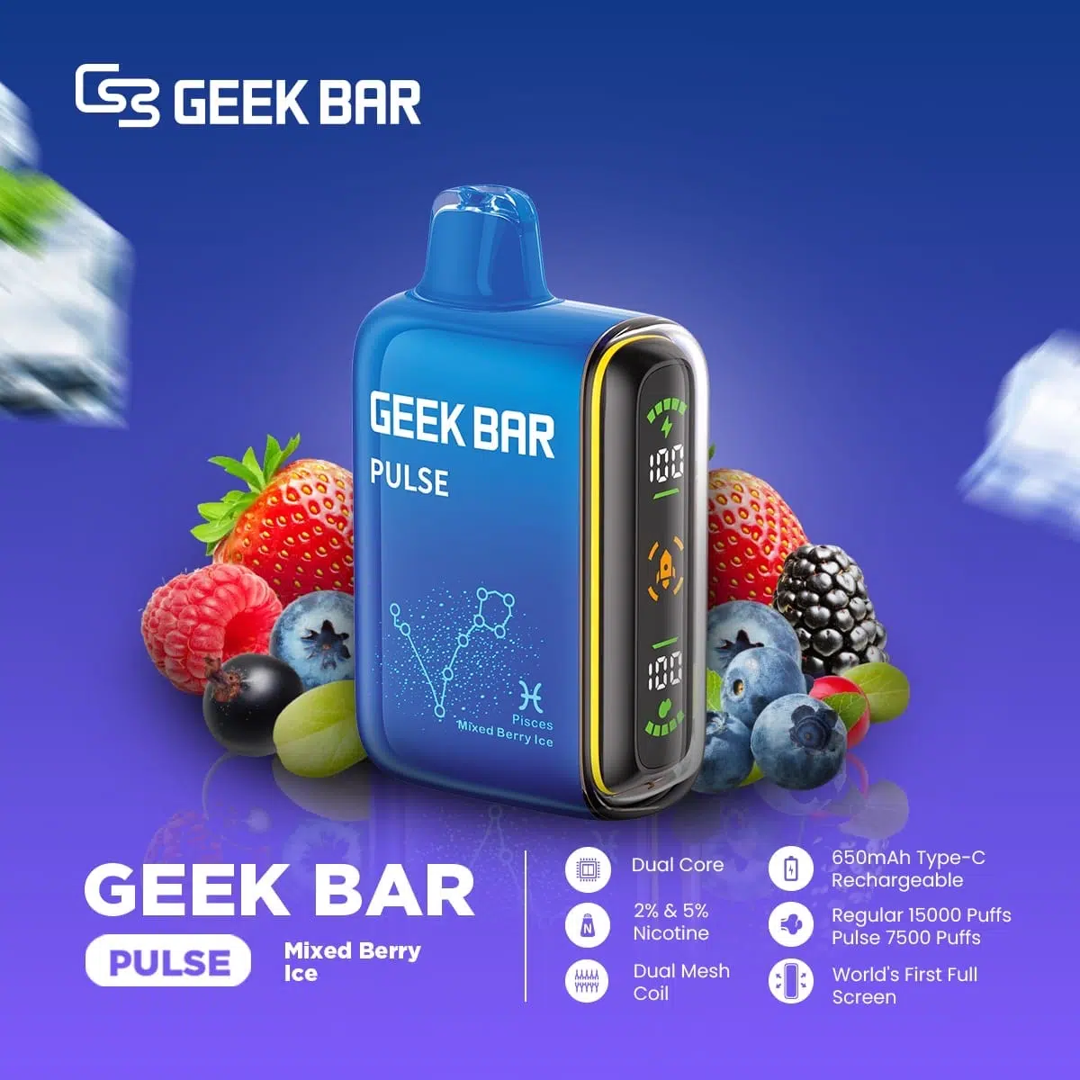 GEEK BAR PULSE 15000 PUFFS DISPOSABLE VAPE