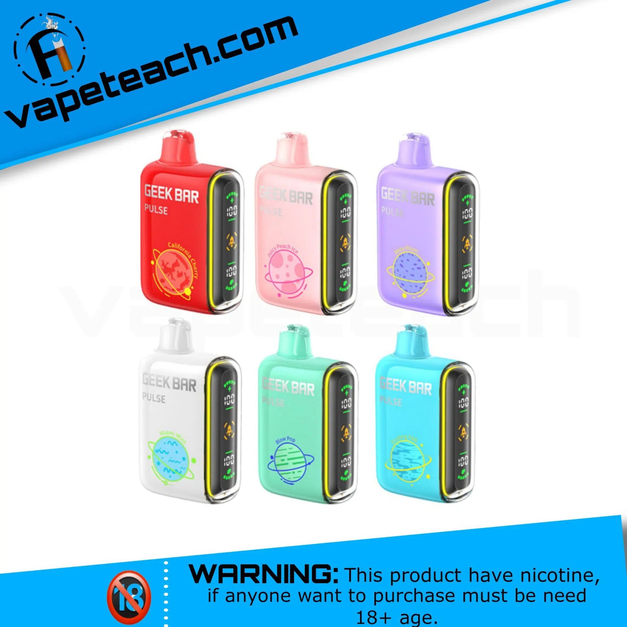 GEEK BAR PULSE 15000 PUFFS DISPOSABLE VAPE