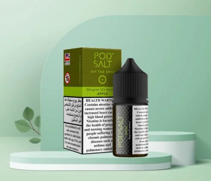 POD SALT APPLE 30ML NICOTINE SALT E-LIQUID (UAE) - 20MG
