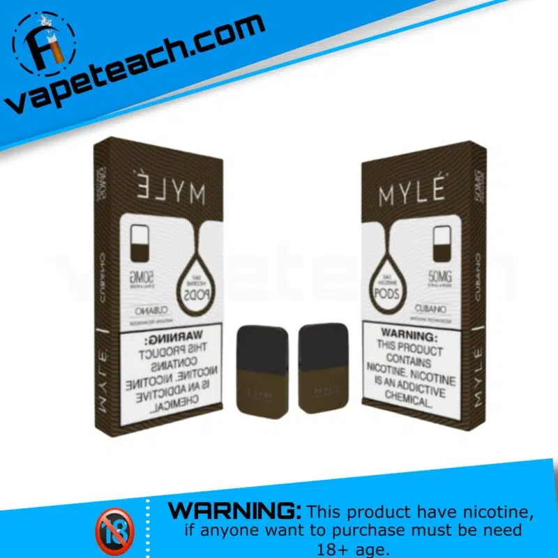 Myle-v4-cubano-flavor-50mg-pods-vape-Dubai