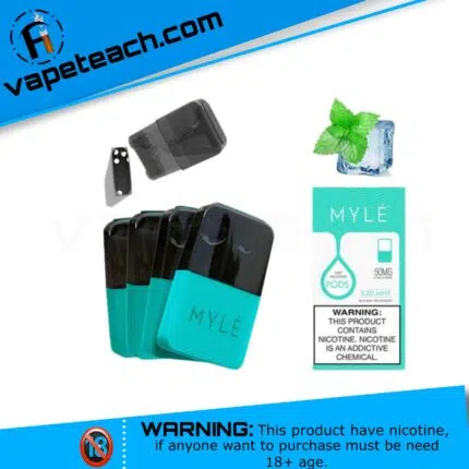 Myle-v4-pods-iced-mint-flavors-vape-Dubai