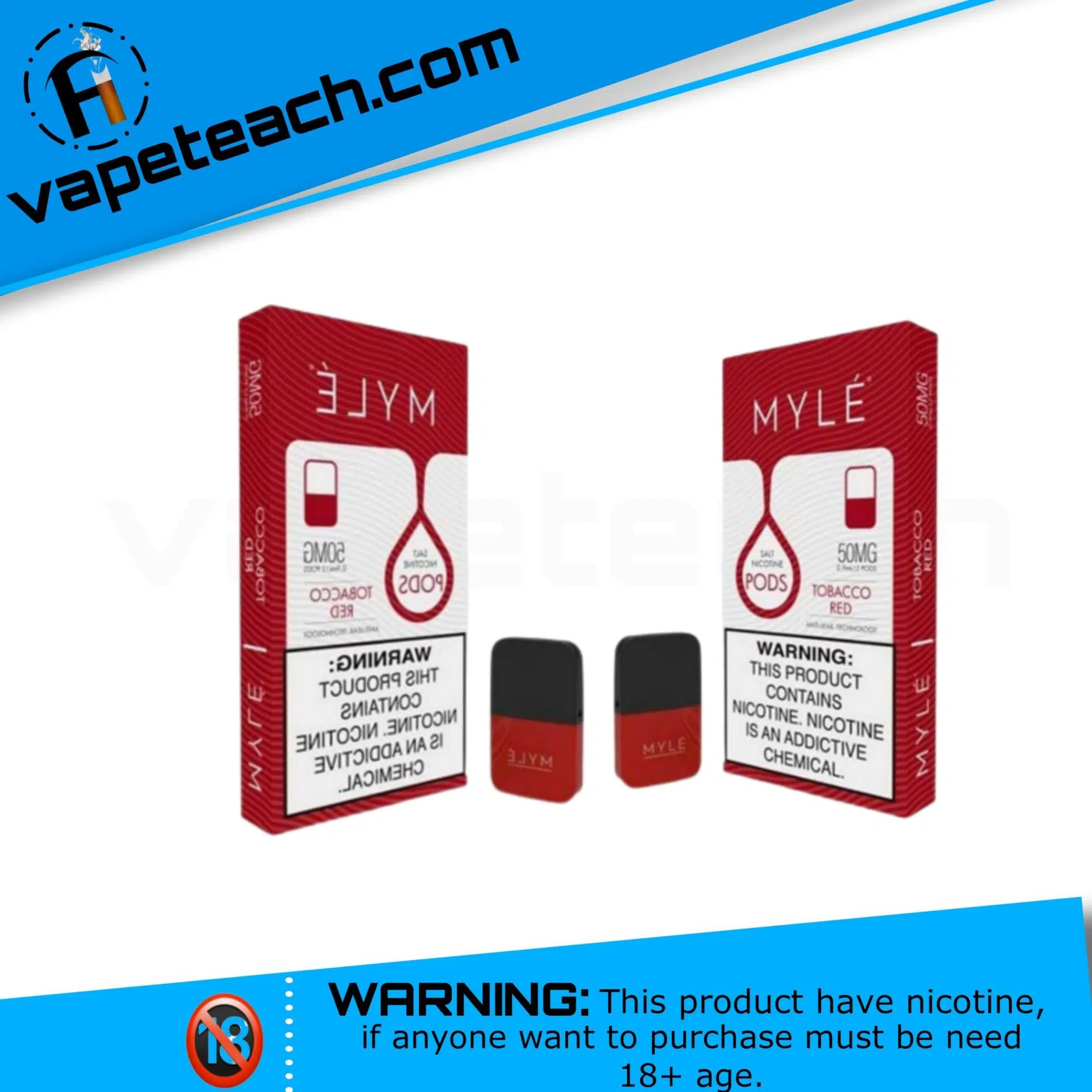 Myle-v4-tobacco-red-pods