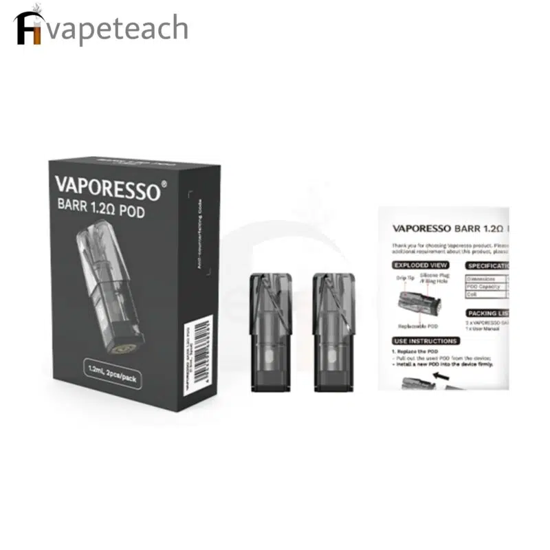VAPORESSO BARR Replacement Pod 1.2ml 2pcs