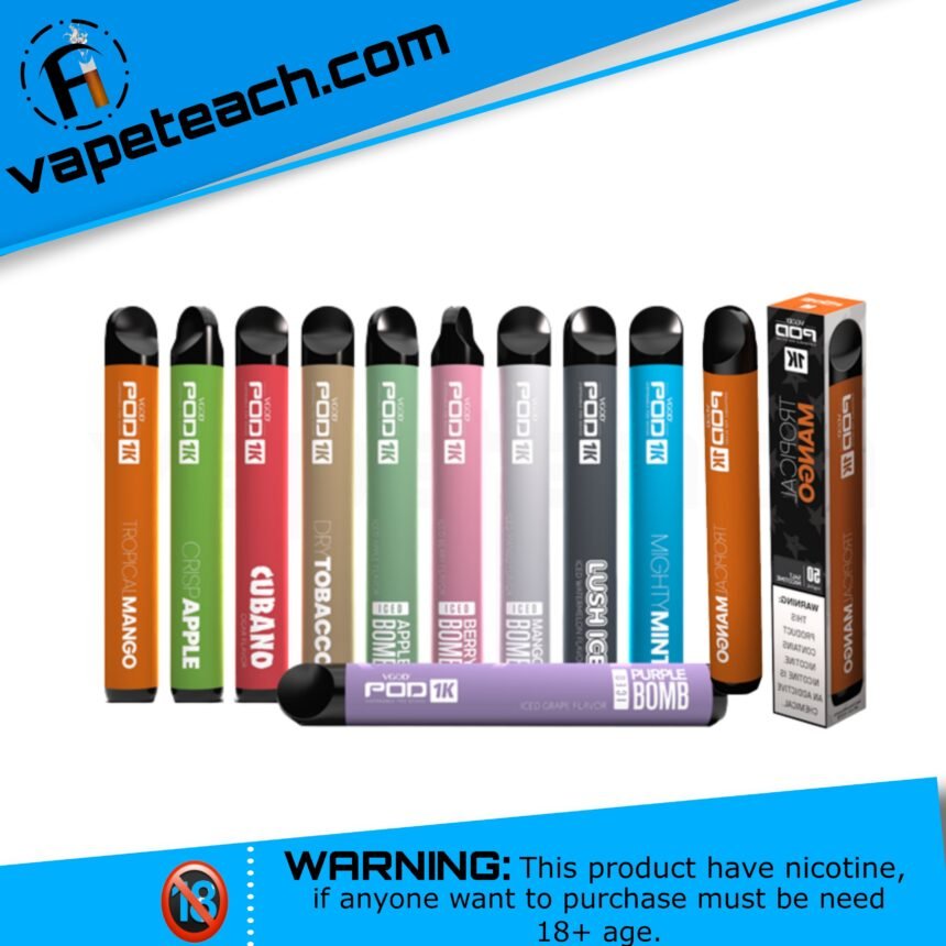 Vct Pod Vgod Pod 1k Disposable Vape (1000 Puffs) Available in Best Price