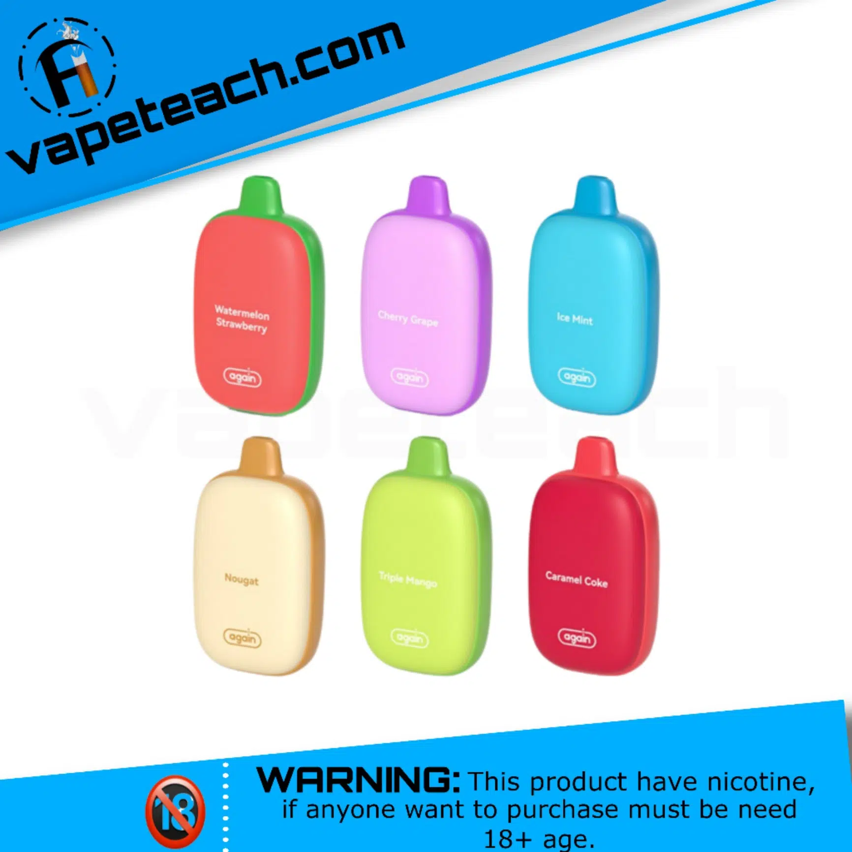 Again-U-BAR-7000-Puffs-Rechargeable-Disposable-Vape-7 Again U-BAR 7000 Puffs Disposable Vape
