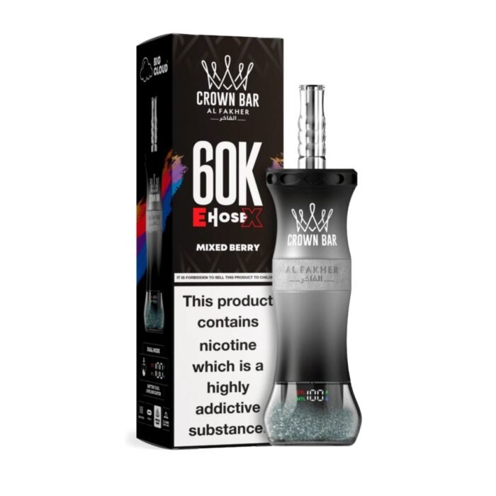 Al Fakher E Hose X 60000 Puffs Crown Bar Hookah Disposable Vape in UAE 