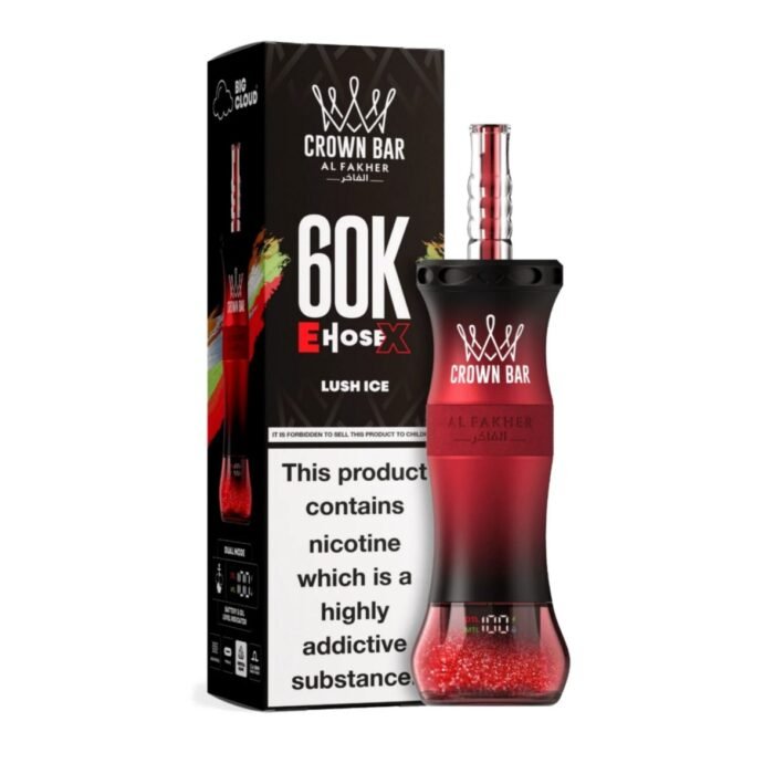 Al Fakher E Hose X 60000 Puffs Crown Bar Hookah Disposable Vape in UAE 