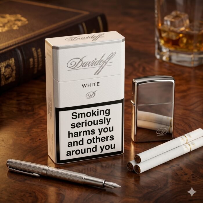 Davidoff White cigarette premium tobacco in Dubai, UAE
