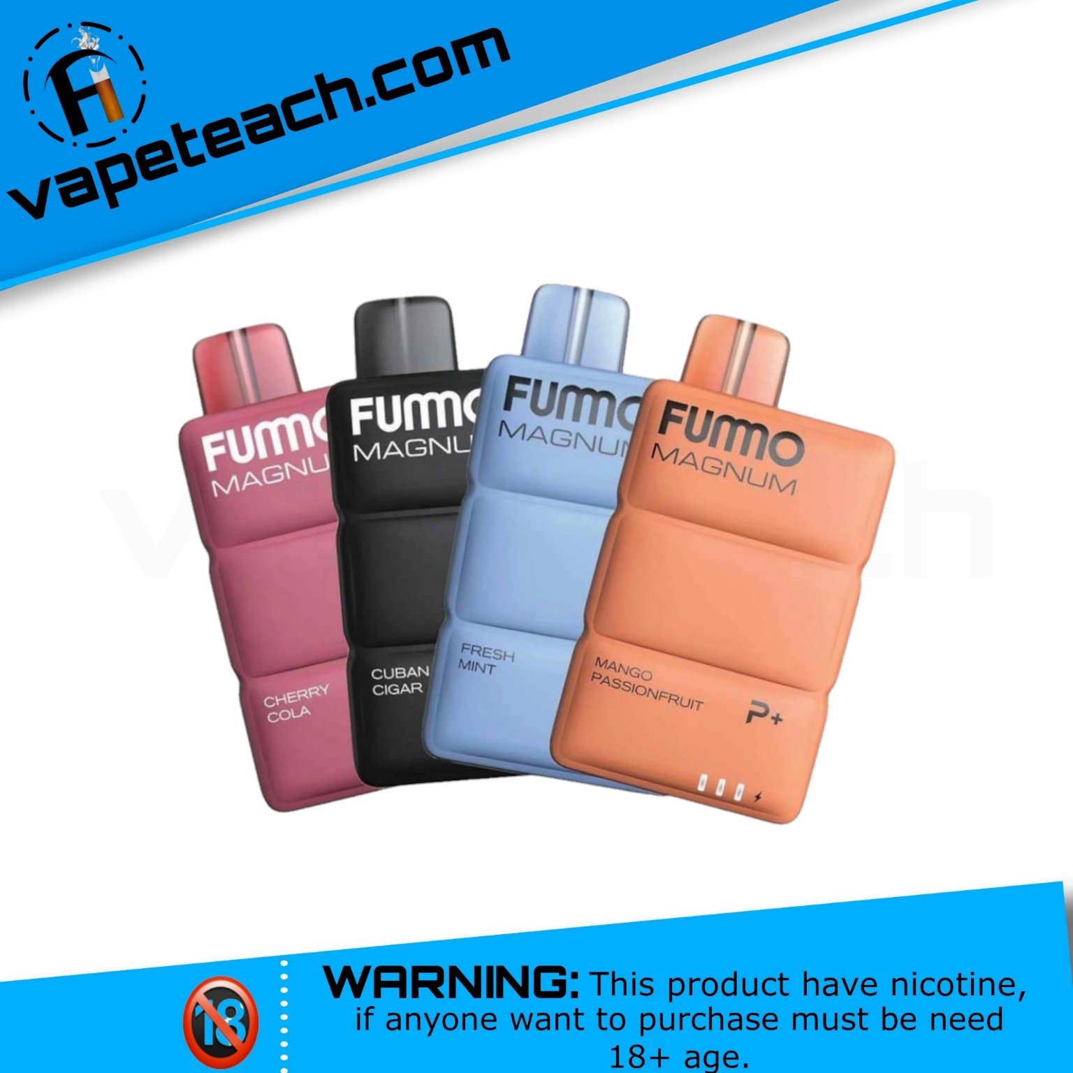 FUMMO Magnum 8000 Puffs 20mg (2%) Nicotine Disposable Vape 