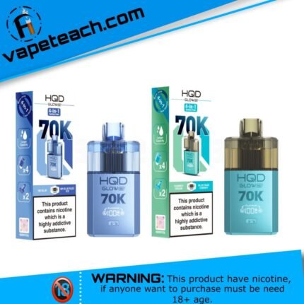HQD Glow Air 70K Puffs Dual Flavor Disposable Vape – Replaceable Pod System 20mg in UAE