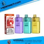 HQD Glow PRO 12K Puffs Disposable Vape (Replaceable Pod System) 20mg in UAE 