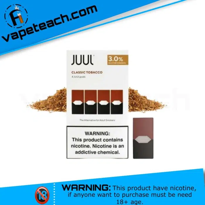 JUUL Classic Tobacco Pods 5%-3% Nicotine