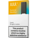 JUUL2 Summer Menthol pods 18mg nicotine
