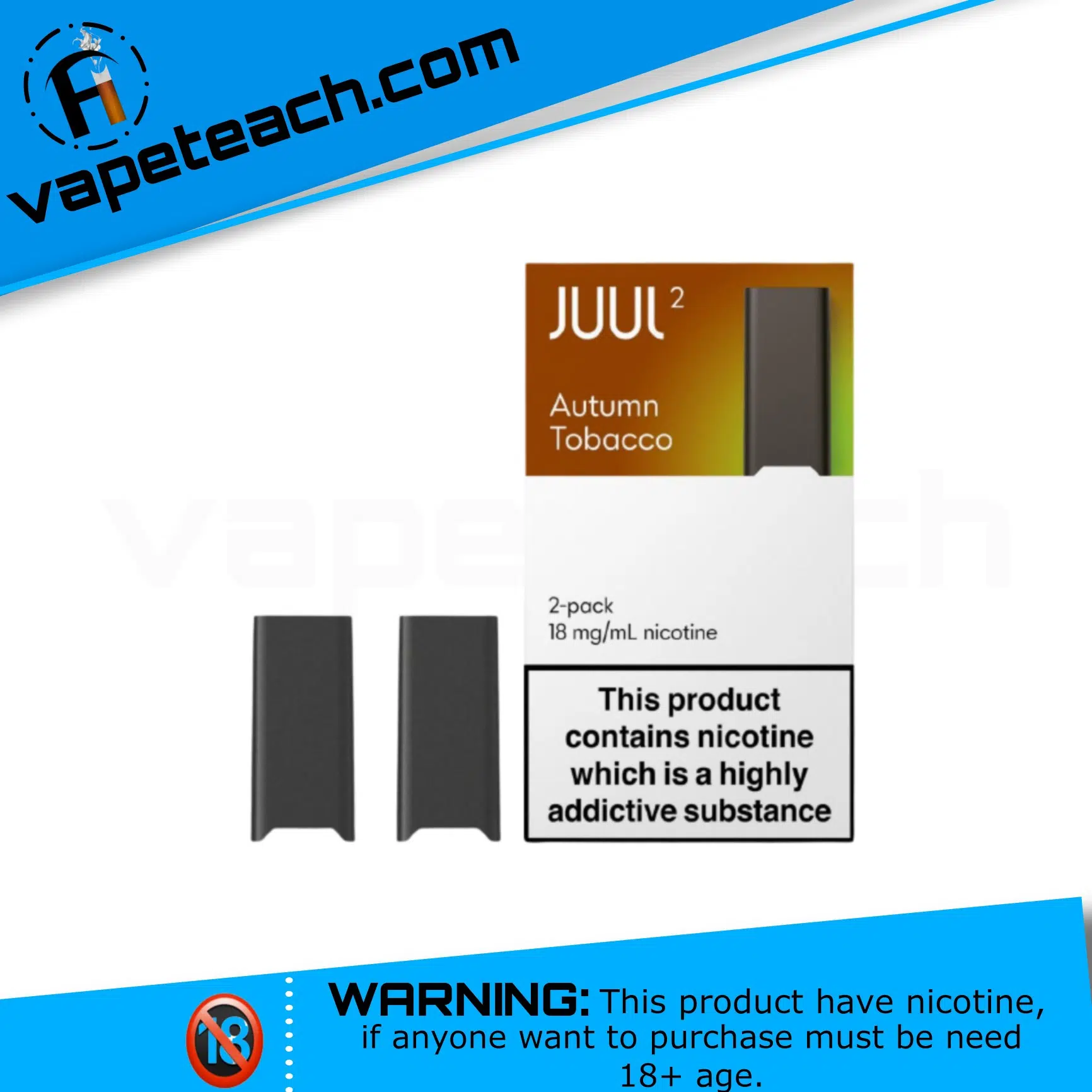Juul2 Autumn tobacco Pods 18Mg Nicotine