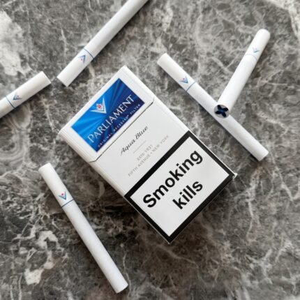 Parliament Cigarettes Aqua & Silver Blue in Dubai, UAE