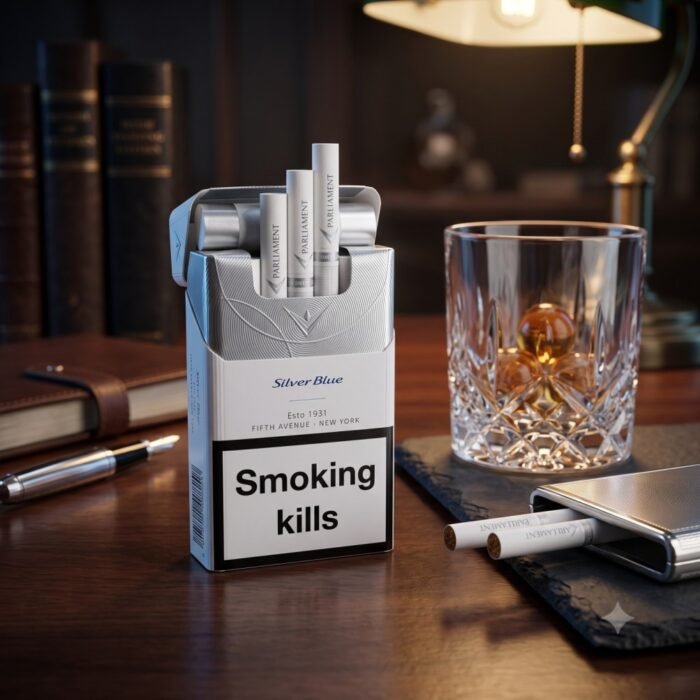Parliament Cigarettes Aqua & Silver Blue in Dubai, UAE 
