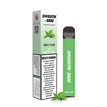 SMOOTH 3000 PUFFS DISPOSABLE VAPE 20MG 2%