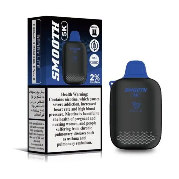 Smooth 5k Disposable Vape 5000 Puffs 20mg 2% Nicotine