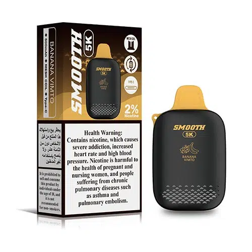 Smooth 5k Disposable Vape 5000 Puffs 20mg 2% Nicotine