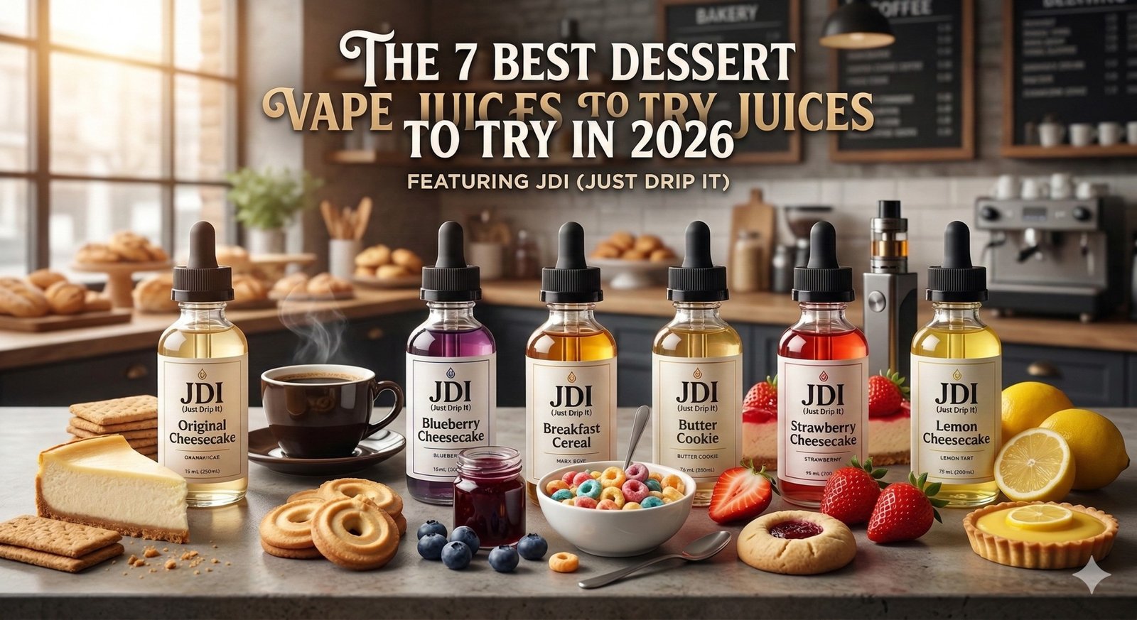 Top 7 Dessert Vape Juices from jdi e-liquid