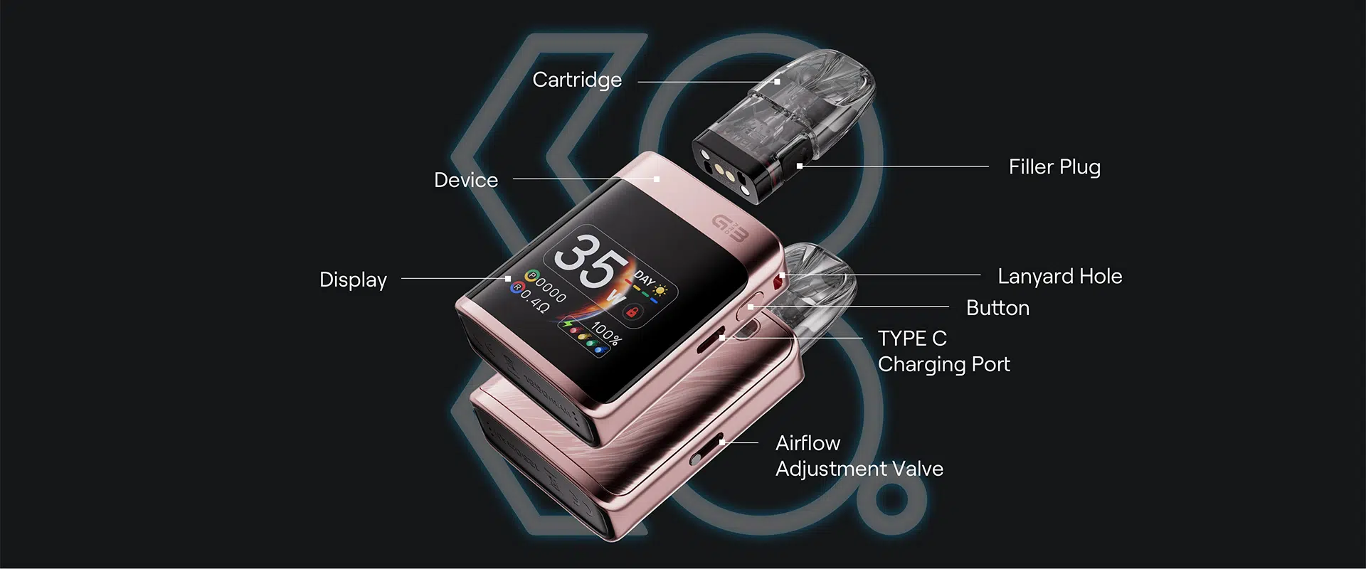 UWELL CALIBURN G3 PRO KOKO 35W Pod System Kit