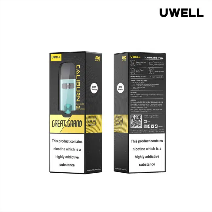 Uwell Caliburn G3 Pod System Kit 