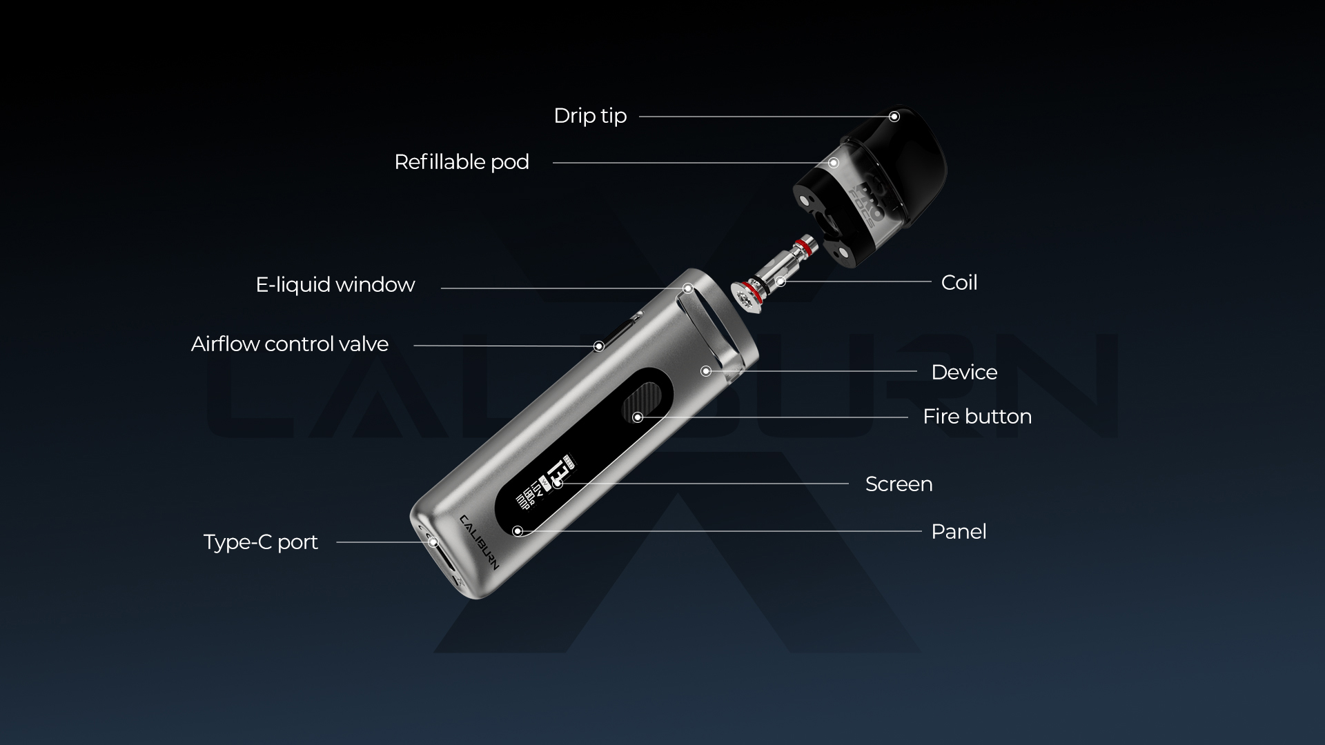 Uwell Caliburn X Pod System Kit 