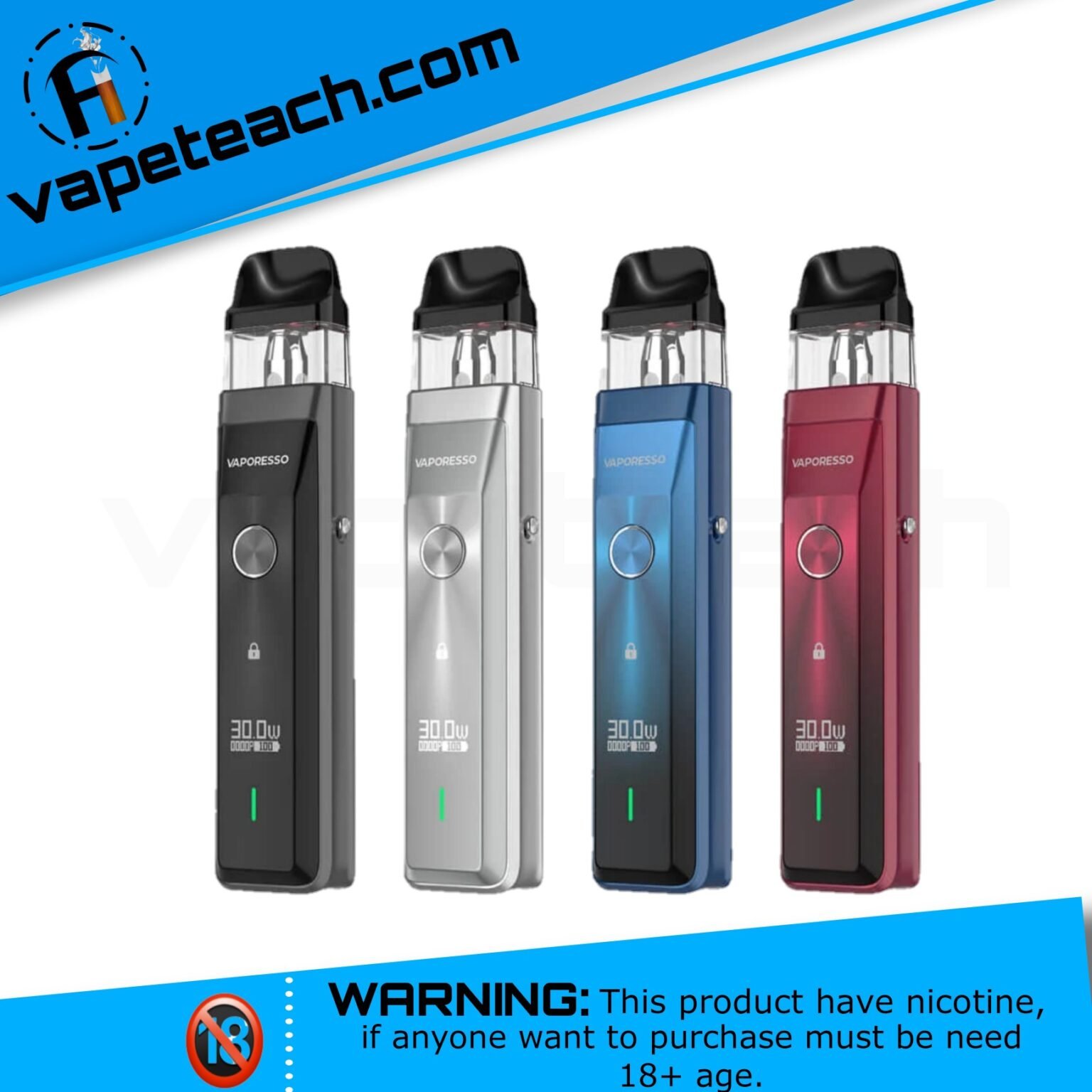 Vct Pod VAPORESSO XROS PRO POD KIT - 1200mAh, 30W