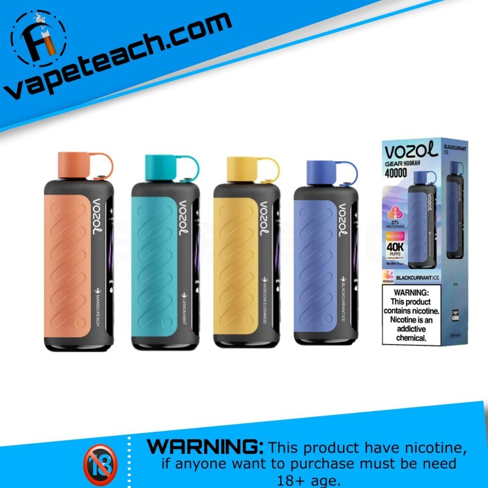VOZOL Gear Hookah 40000 Puffs Disposable Vape 5mg in UAE 