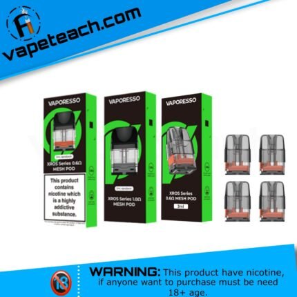 Vaporesso XROS Replacement Pod Cartridge 2ml/3ml – 4pcs Pack in Dubai, UAE 