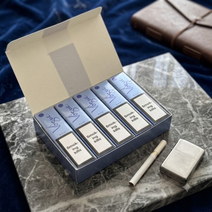 Vogue Bleue Cigarettes Open Carton in Dubai, UAE